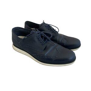 Cole Haan Original Grand Shortwing Oxford Dress Shoes Navy Lace-Up Size 11 Men's